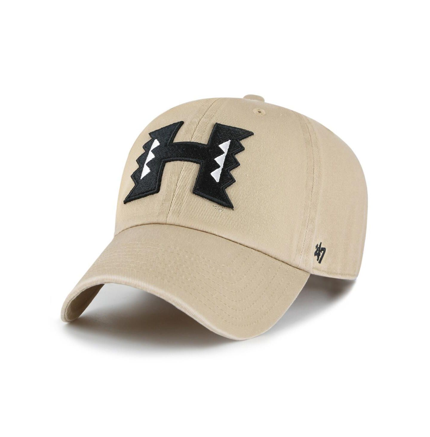 Мужская кепка '47 Brand Khaki Hawaii Rainbow Warriors Clean Up Adjustable Hat — фото 1