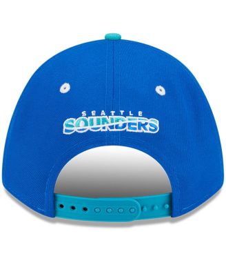 Men's Blue/White Seattle Sounders FC 2025 Jersey Hook 9FORTY M-Crown Adjustable Hat