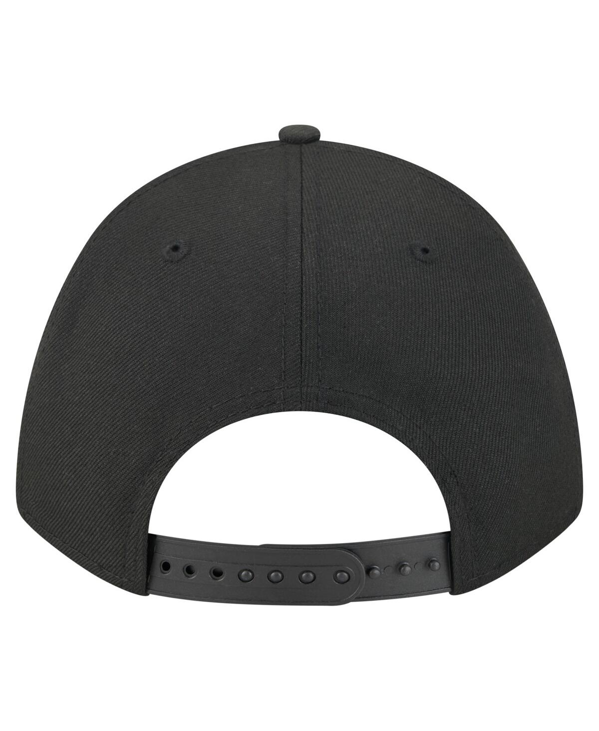 New Era Men's Black Seattle Seahawks Team Collection 9forty M-crown A-frame Adjustable Hat In Black