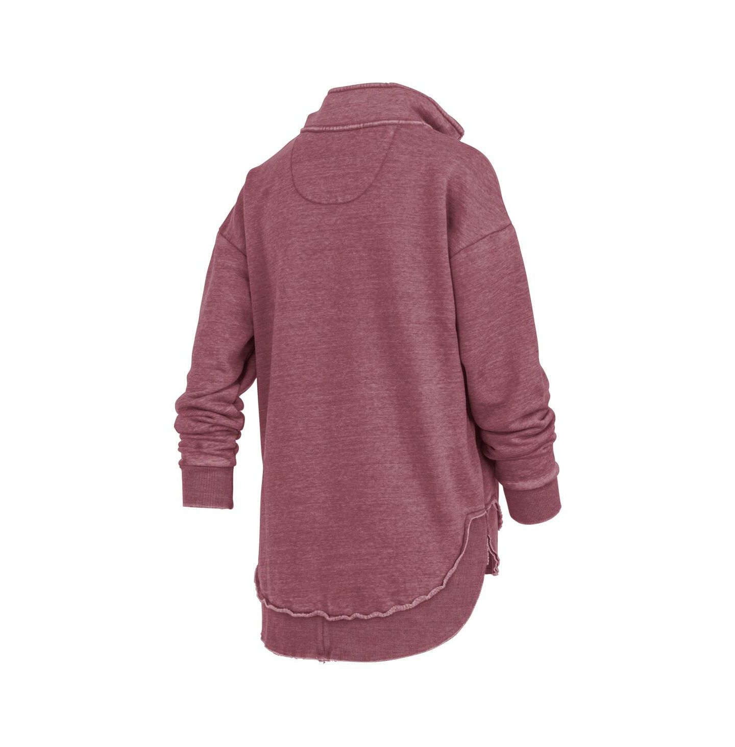 Женский свитшот Pressbox Maroon Virginia Tech Hokies Northfork Sojourn Poncho Quarter-Zip — фото 3
