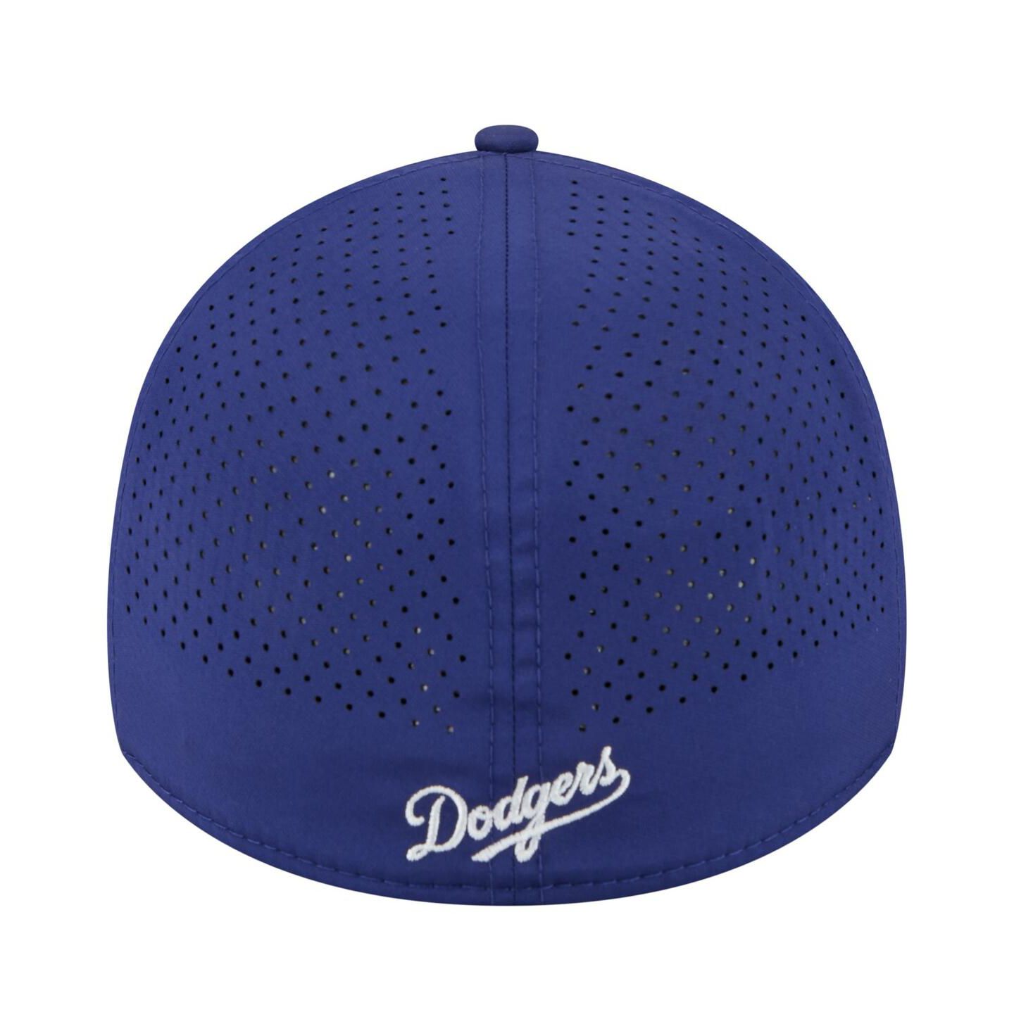 Мужская кепка New Era Royal Los Angeles Dodgers 39THIRTY A-Frame Perforated Flex Hat — фото 3