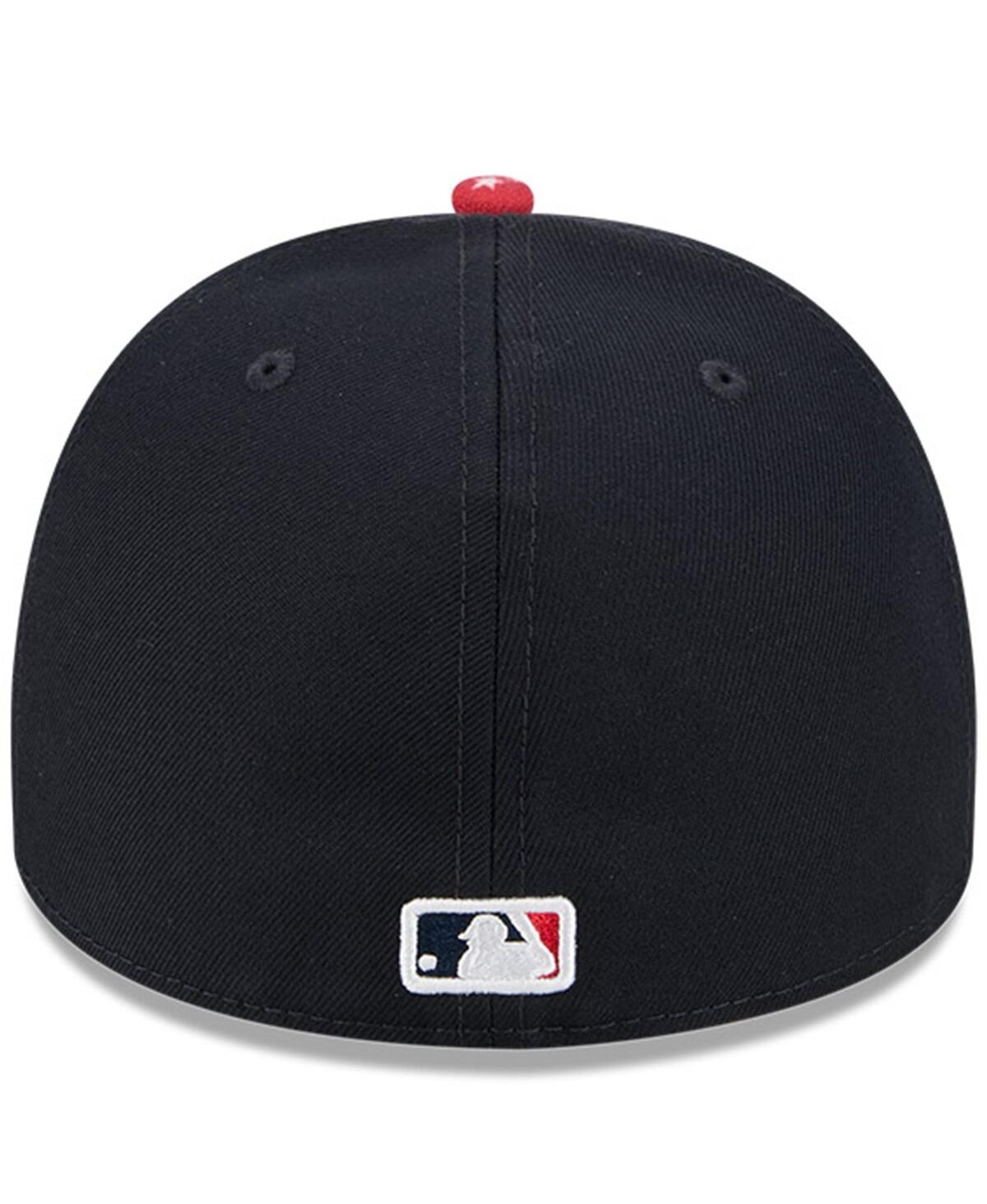 New Era Men's Navy Atlanta Braves 2025 Mlb Speedway Classic A-frame 59fifty Fitted Hat In Blue
