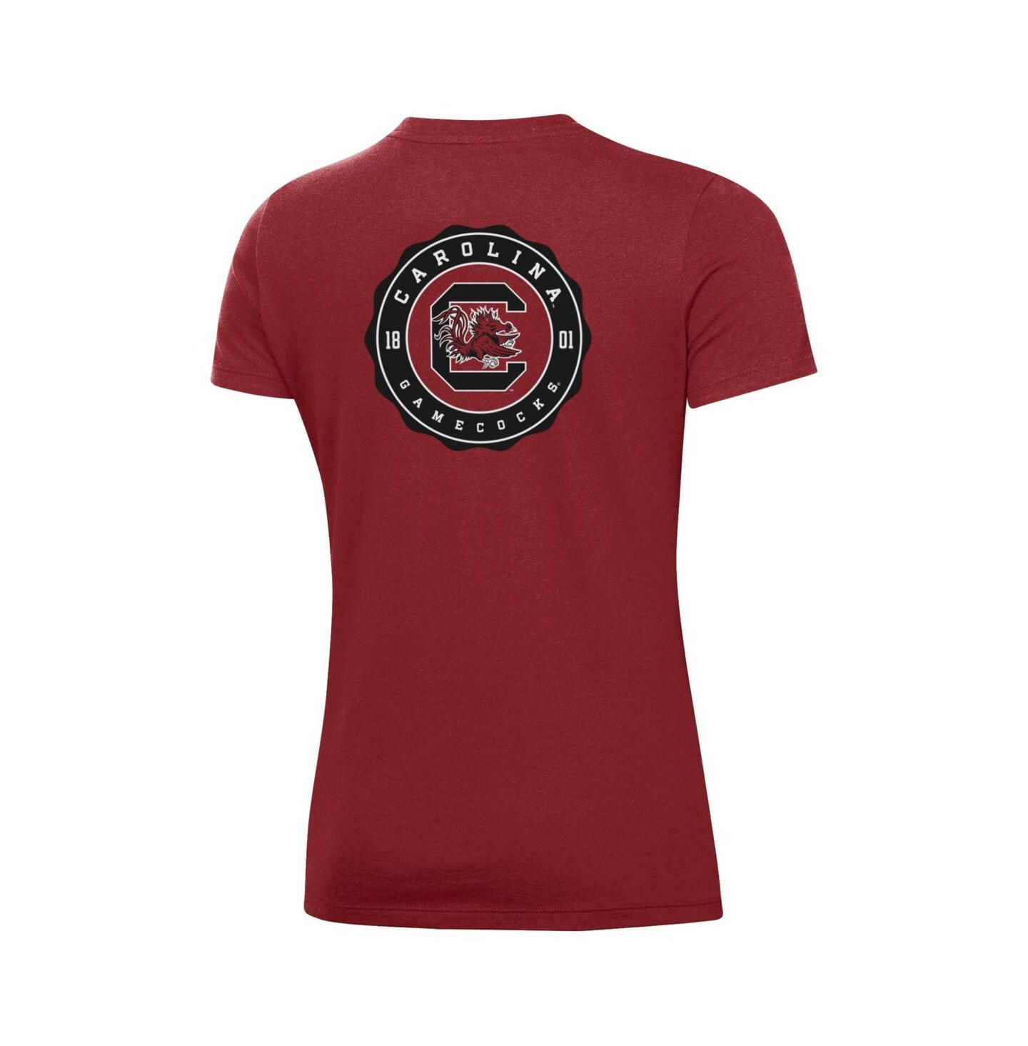 Женская футболка Under Armour Garnet South Carolina Gamecocks Essentials 2-Hit Performance — фото 2
