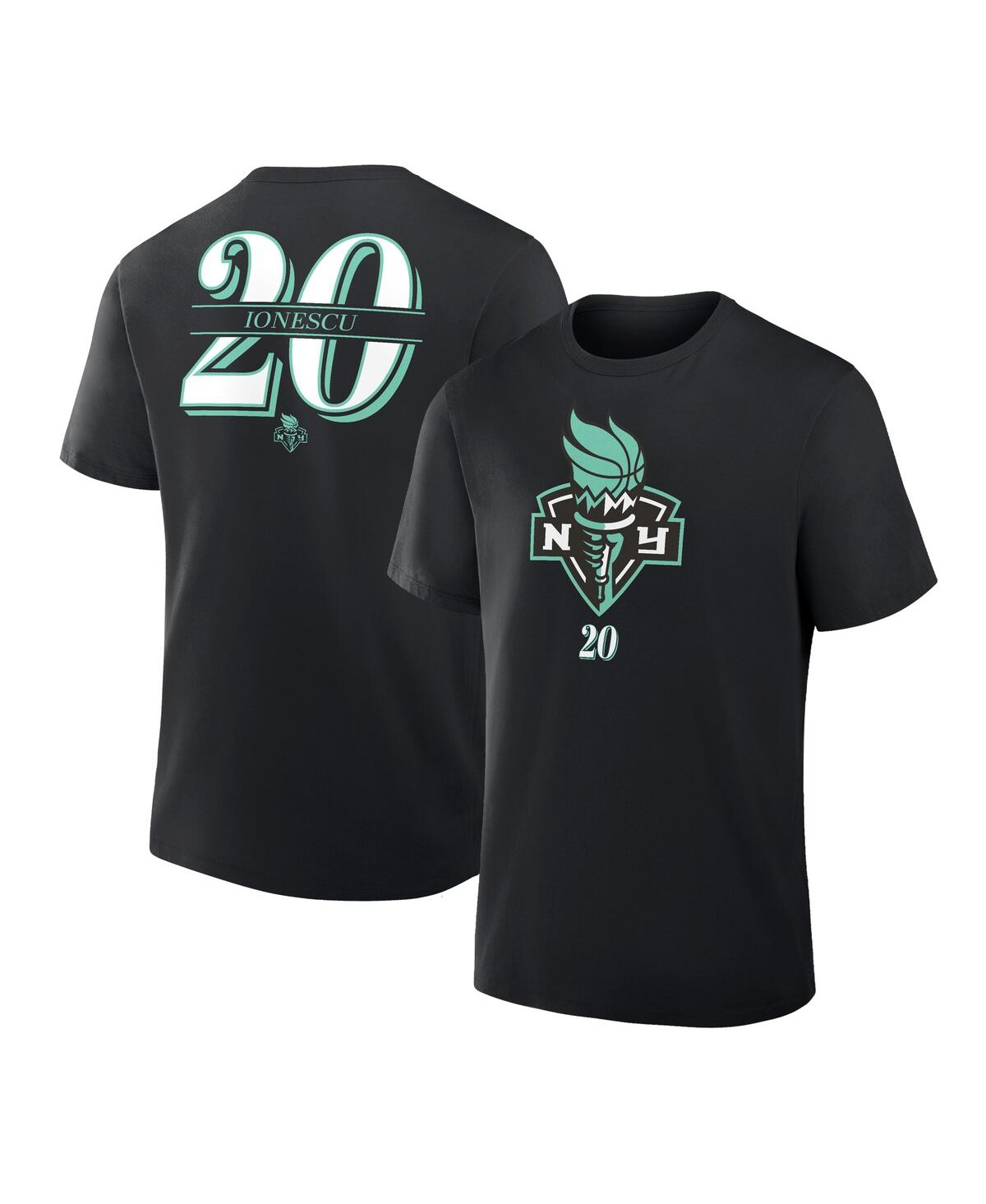 Fanatics Men's Sabrina Ionescu Black New York Liberty The Paint Name Number T-Shirt