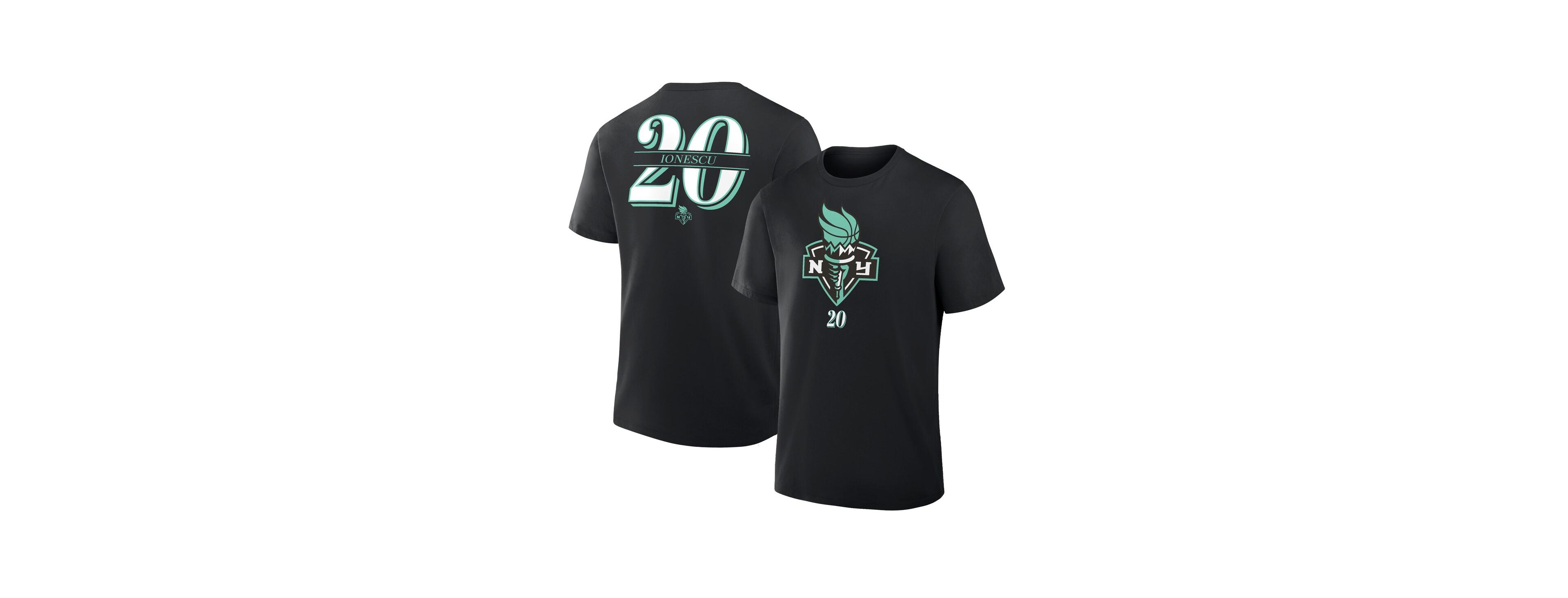 Fanatics Men's Sabrina Ionescu Black New York Liberty The Paint Name Number T-Shirt