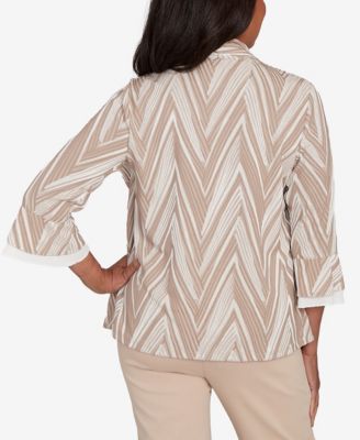 Petite Exploded Chevron Two in One Top