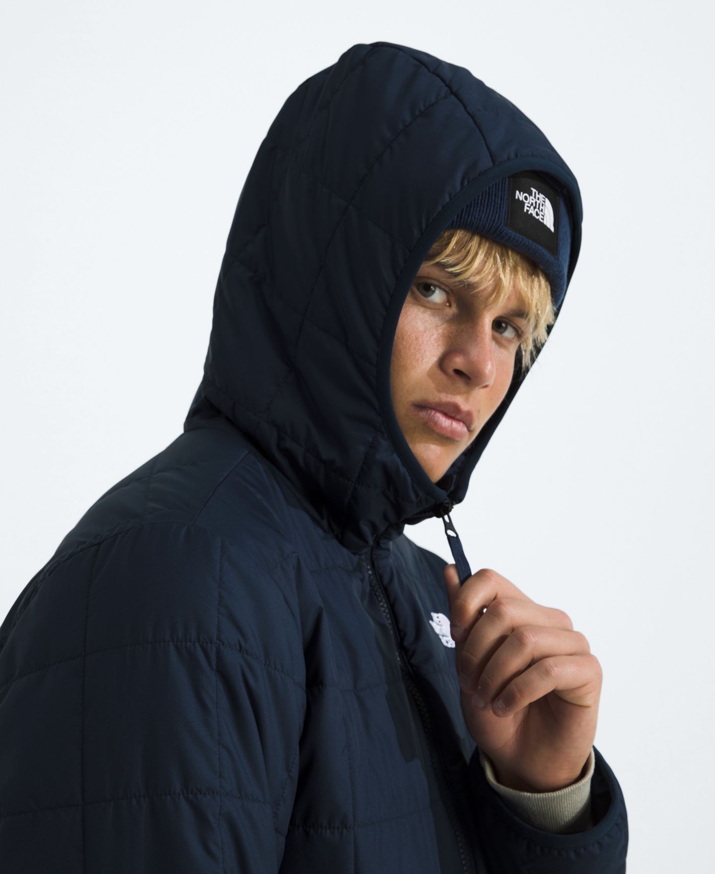 Мужская куртка The North Face Range Down Parka, цвет: Снежный тёмно-синий — фото 4