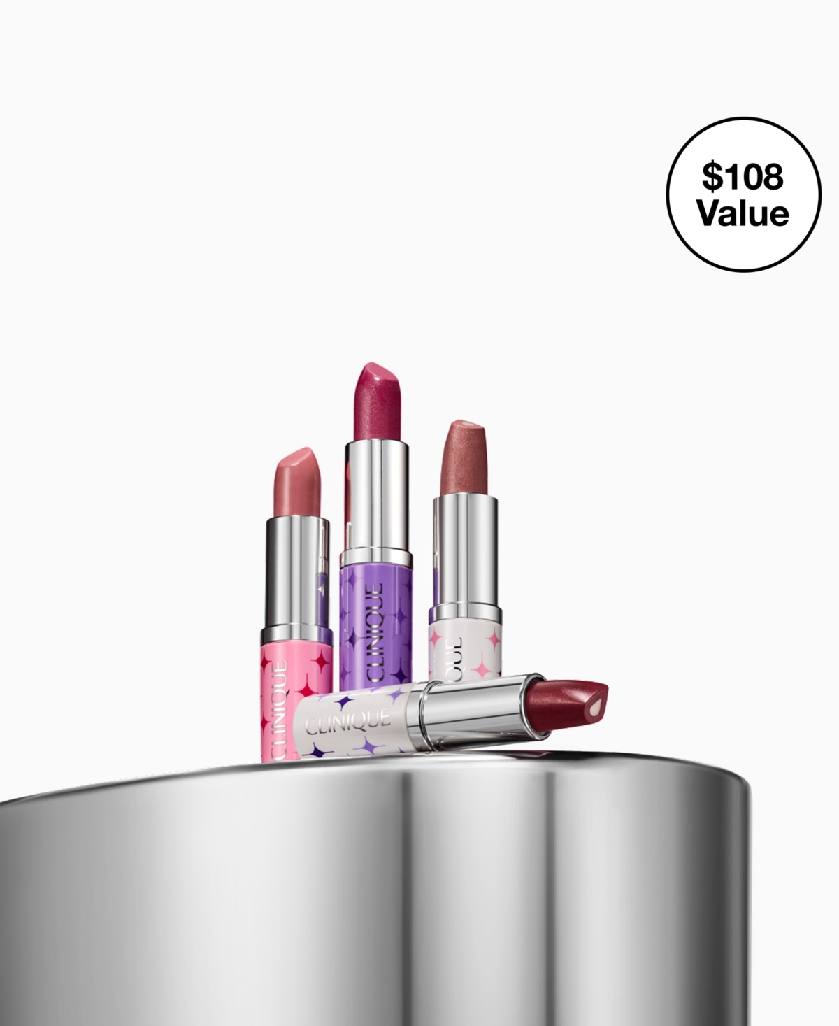 Clinique 4-pc.  Kisses: Hydrating Longwear Lipstick Gift Set In Transparent