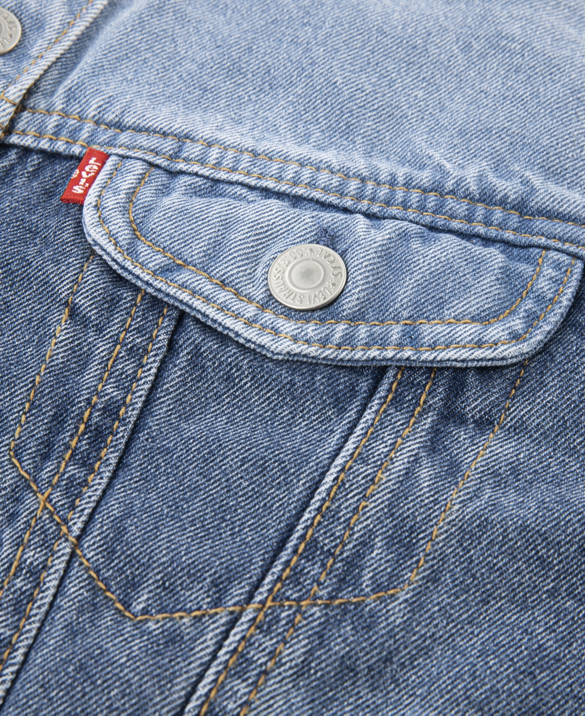 Levi's Big Girls Long Sleeves Trucker Jacket In Blue