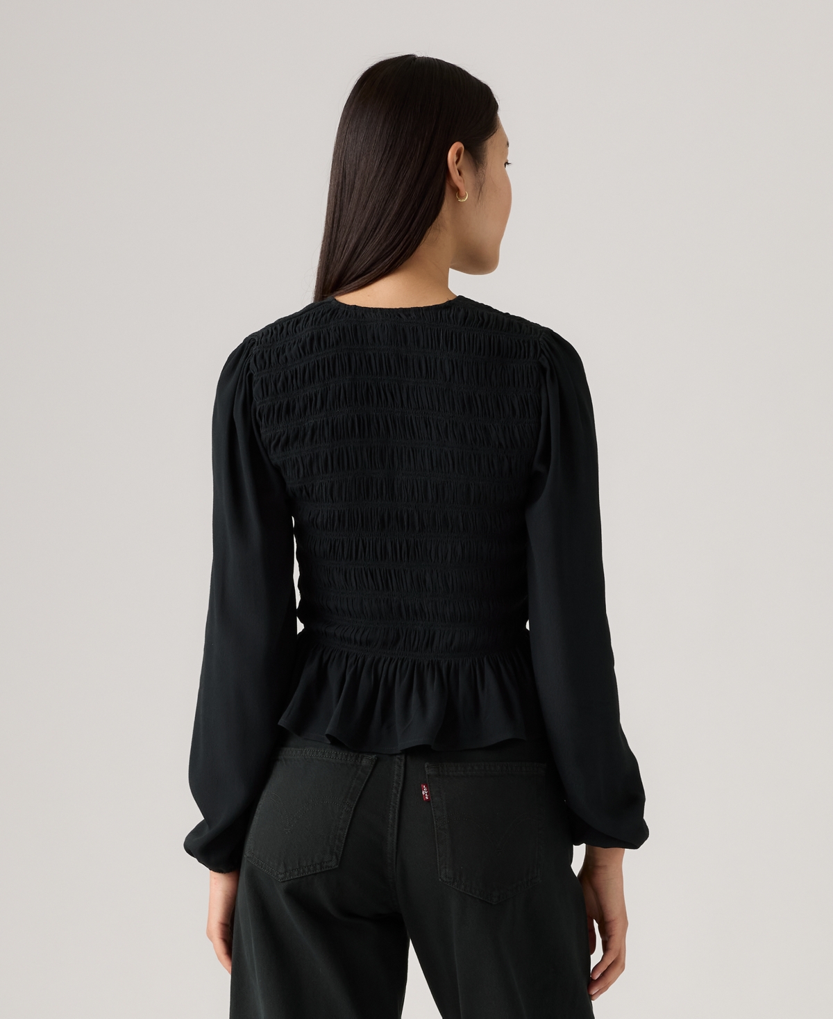 Levi's Women's Esme Long-sleeve Slim Fit Blouse In Multi