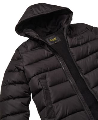 Big Boys' Ripstop Mini Puffer Jacket with Beanie
