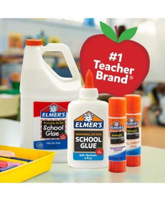 Liquid School Glue, Washable, Great for Making Slime, 4 Ounces, Pack of 3