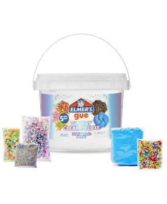 Gue Slime Bucket Variety Pack – 3 Themes: Glassy Clear, Deep Gue Sea & Space Adventure; 3 Buckets w/ Slimes & 12 Add-Ins, 1 Ct.
