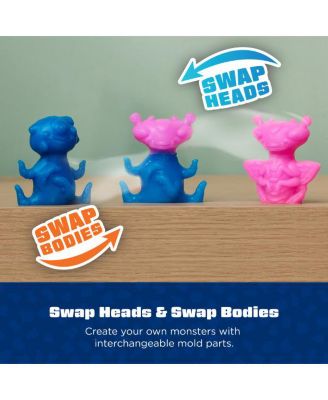 Squishies DIY Craft Kit Bundle: Mix & Match Characters & Glow-in-the-Dark Mystery Squishy Toys – Kids Activity Kits, 25 Pieces Total