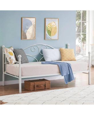 Metal Daybed Frame with Heavy Duty Steel Construction, Classic Design
