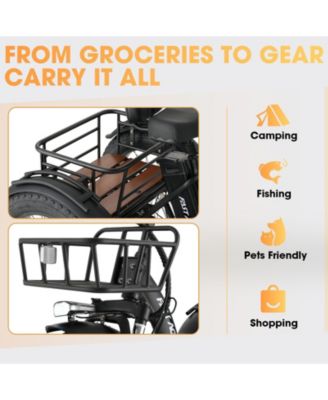 Electric Tricycle for Adults, 750W(Peak 1350W) Motor, 48V13Ah Battery, 20"x4" Folding Fat Tire 3-Wheel Electric Trike, 20MPH, Hydraulic Brakes