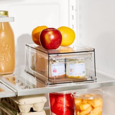 Stackable Kitchen Storage Drawer - Clear