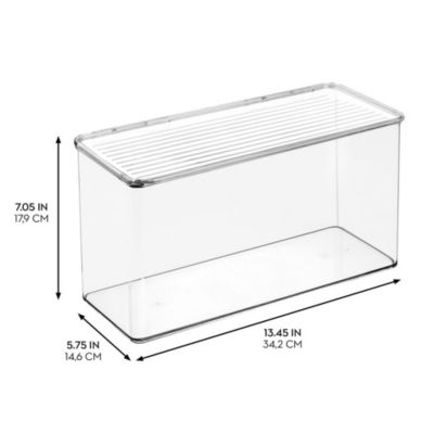 Stackable Hinged-Lid Pantry Storage Box