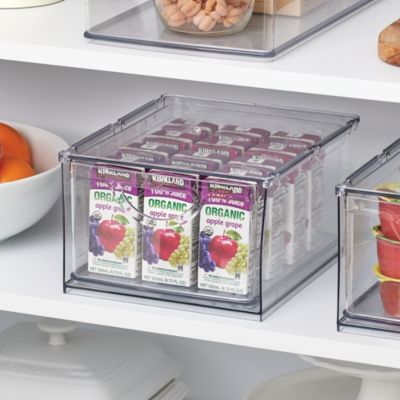 Stackable Storage Drawer for Pantry, Set of 2, Clear, Made in USA