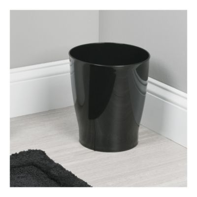 Small Round Plastic Bathroom Trash Can - Set of 4 - Made in USA
