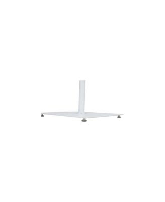 Belize Matte White Steel Patio Umbrella Base