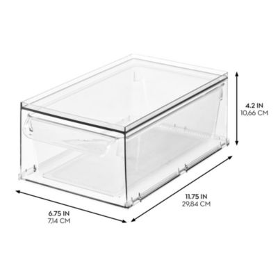 Stackable Kitchen Storage Drawer - Set of 2 - Clear