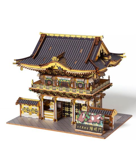 Детский конструктор Flash Popup Nikko Toshogu Shrine Yomeimon Gate wa-gu-mi 259-Piece Wooden 3D Building Set, Ages 14+