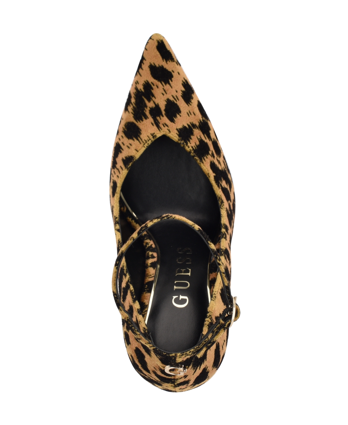 Guess Women's Napril Ankle Strap Stiletto Dress Pumps In Animal Print