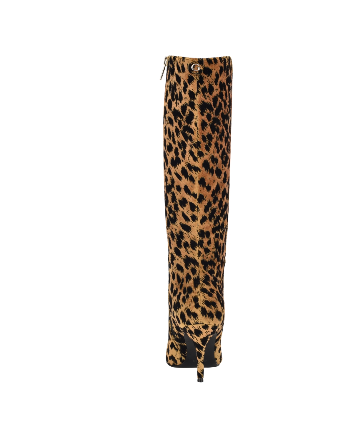 Guess Gressa Knee High Pointed Toe Boot In Brown