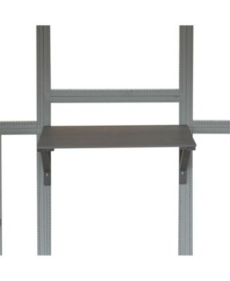 110 in. Outdoor Cat House Cat Enclosures with Platforms Upgrade Waterproof Cover in Gray White