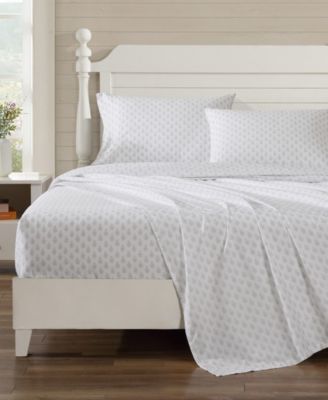 Loveston 200-Thread Count Cotton Percale 4-Pc. Sheet Set, Full