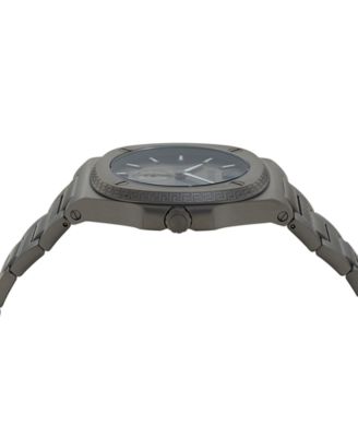 Men's Swiss Tolomeo Gunmetal Ion Plated Bracelet Watch 40mm