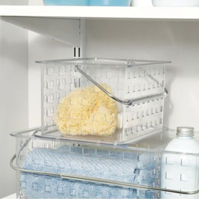 Small Stackable Shower Basket, Set of 6, Clear, Made in USA