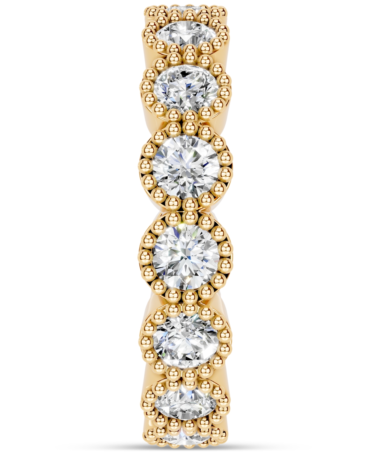 Macy's Diamond Milgrain Frame Eternity Band (2 Ct. T.w.) In Platinum Or 14k Gold In Gold