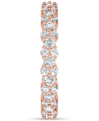 Diamond Cluster Eternity Band (1 ct. t.w.) in Platinum or 14k Gold