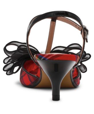 Women's Lillyan T-Strap Kitten-Heel Pumps