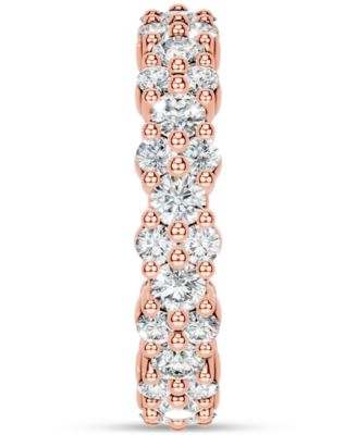 Diamond Cluster Eternity Band (2 ct. t.w.) in Platinum or 14k Gold