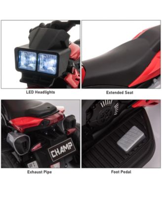 3-Wheel Kids Ride On Motorcycle W/ High-Traction Wheels,