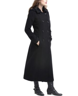 Women's Mariel Wool Blend Hooded Long Walking Coat