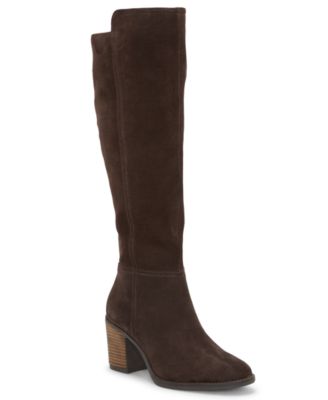Lucky Brand - Women's Bonnay Knee-High Block-Heel Boots, Regular, Wide & Extra-Wide Calf