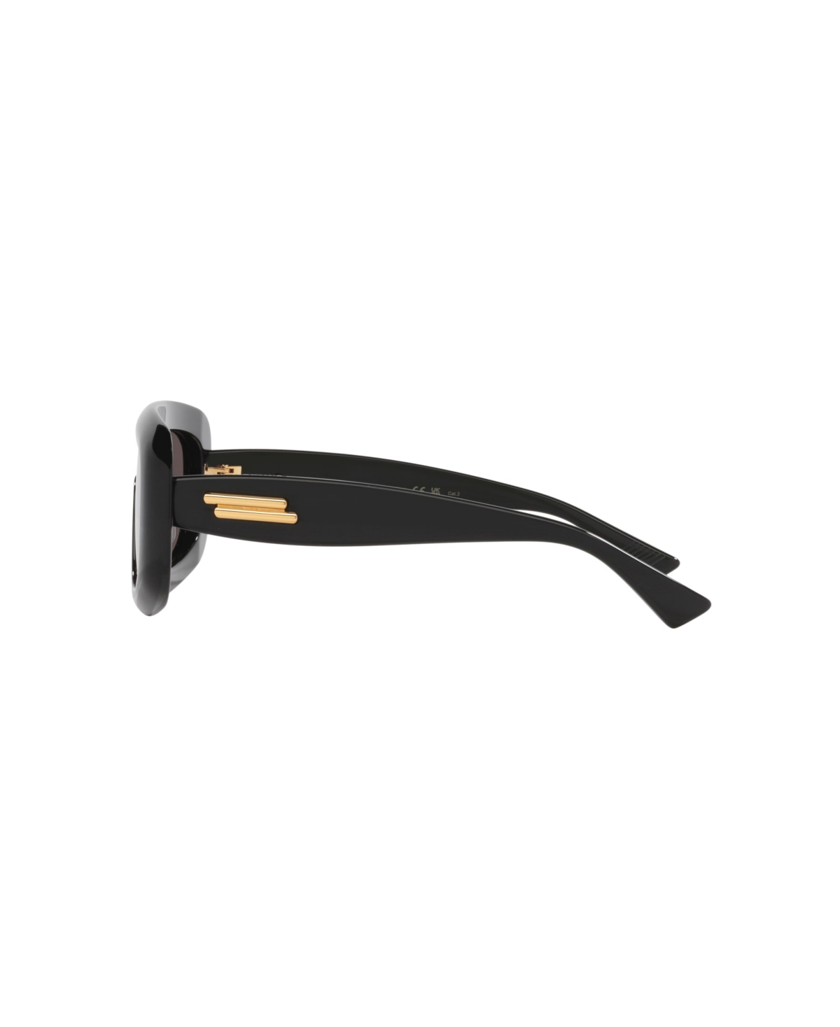 Bottega Veneta Unisex Geometric Sunglasses, Bv1281s 6j000441 In Black