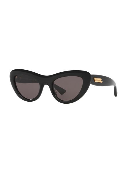 Женские солнцезащитные очки Bottega Veneta Cat Eye, BV1282S 6J000435, цвет: Чёрный