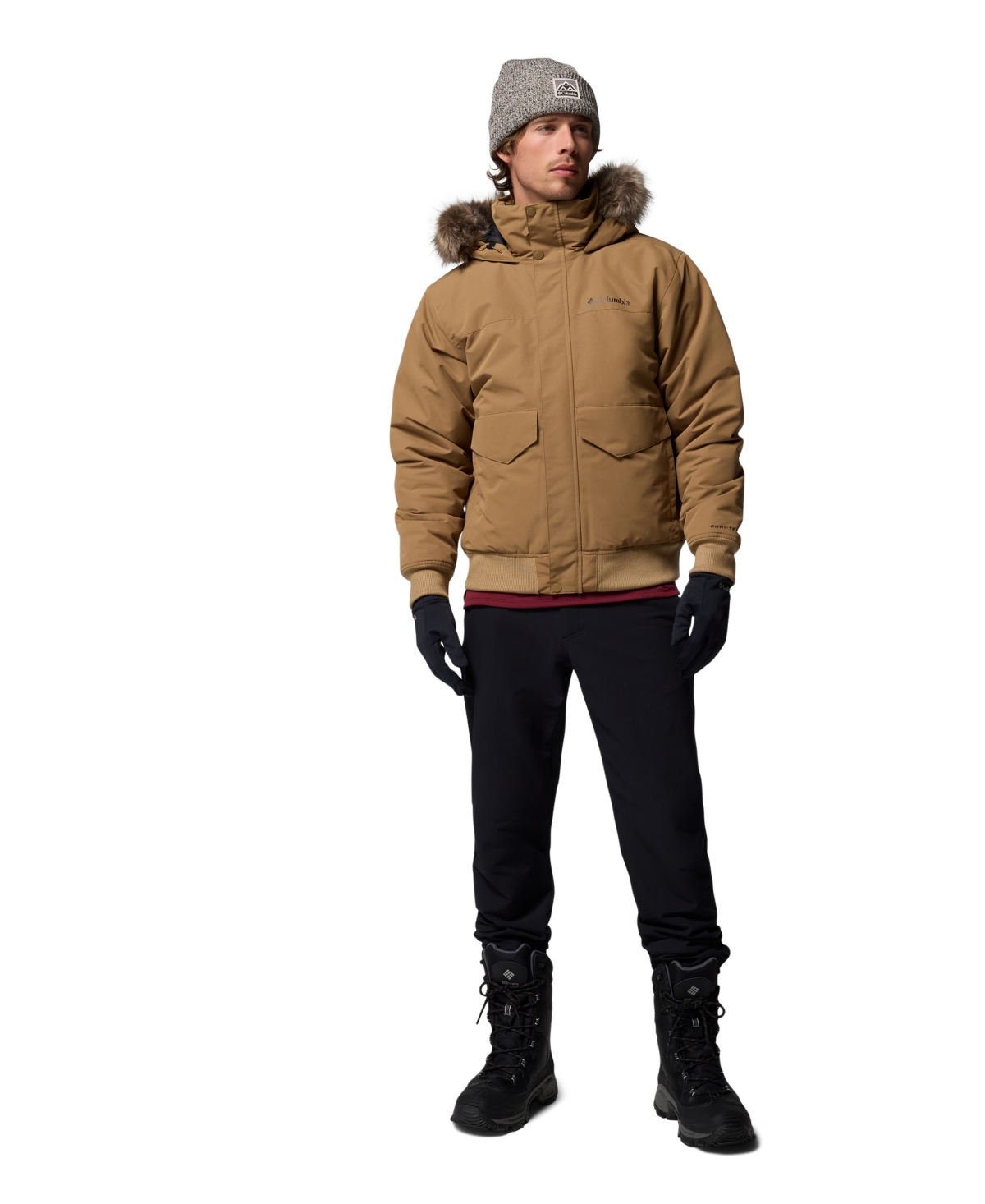 Columbia Men's Cape Ridge Bomber Jacket In Brown