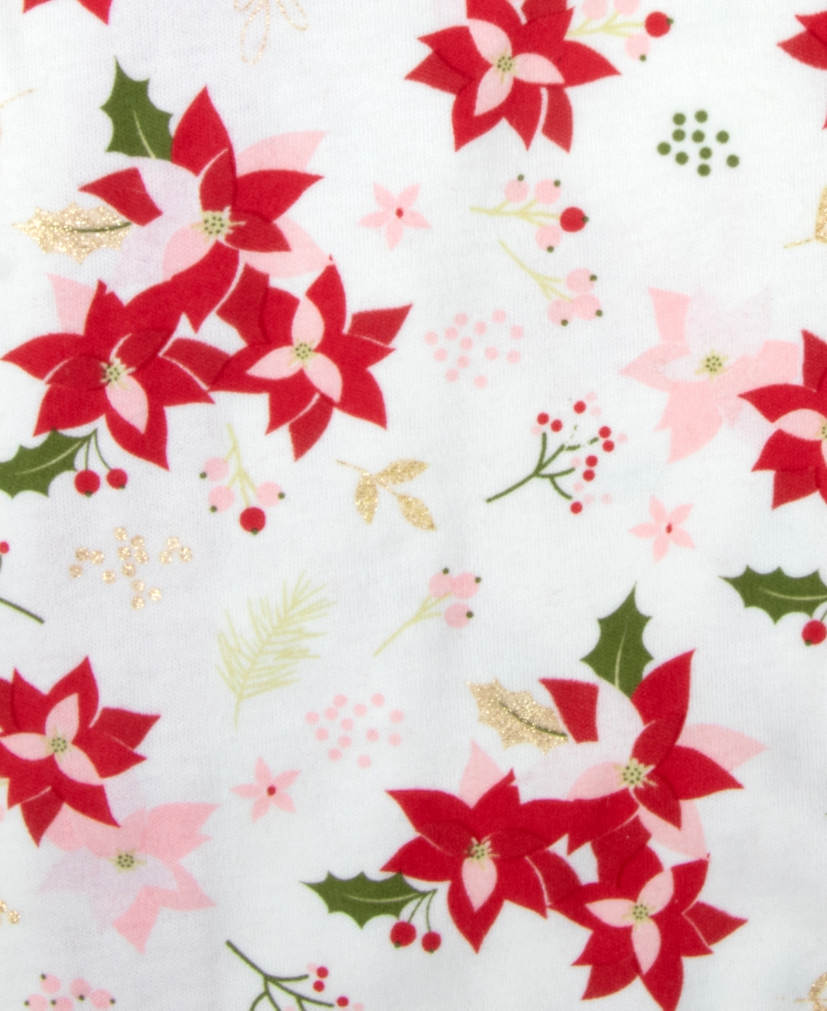 Baby Essentials Baby Girls 4-piece Pointsettia Set In Red
