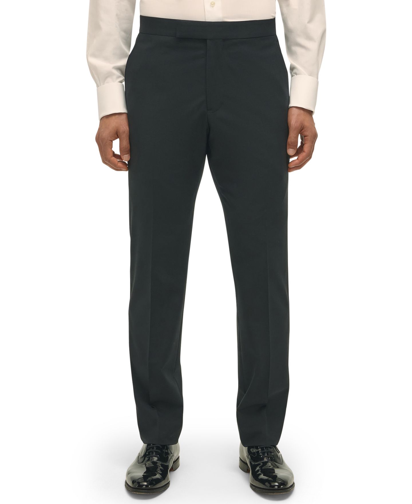 Мужские брюки Brooks Brothers Classic-Fit Wool Blend Tuxedo Suit Separates Pant, цвет: Чёрный — фото 1