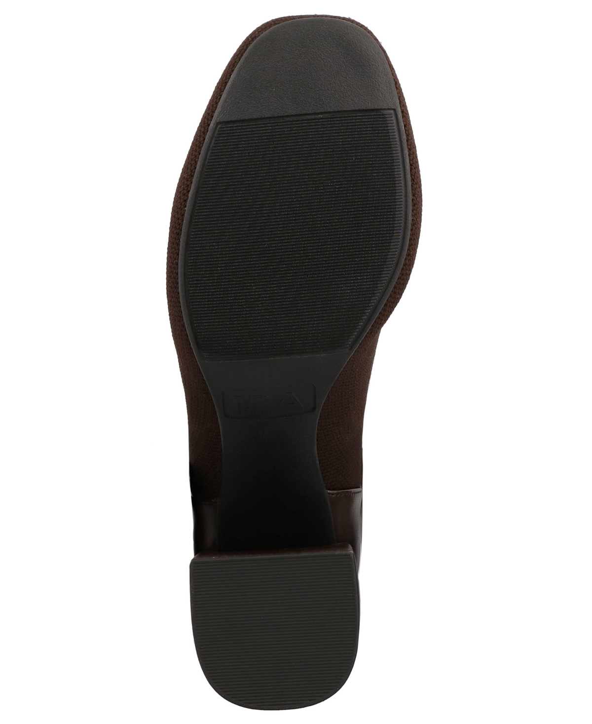 Mia Women's Bronwen Chic Contrast Block Heel Dress Booties In Brown