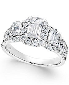 Diamond Engagement Ring (2 ct. t.w.) in 14k White Gold