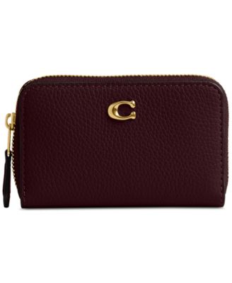 COACH - Essential Leather Zip Around Card Case