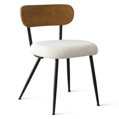 Modern 5-Piece Dining Set, 47 Inch Wood Grain Table with Fabric Upholstered Chairs for Dining Room