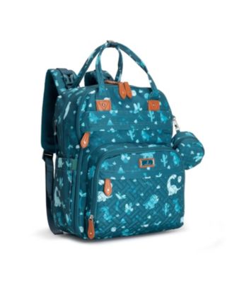 BabbleRoo Toddler Diaper Bag Backpack Stylish 26L Hands Free Bag with Changing Pad Stroller Straps Water-Resistant Safari Large - Dino 56$